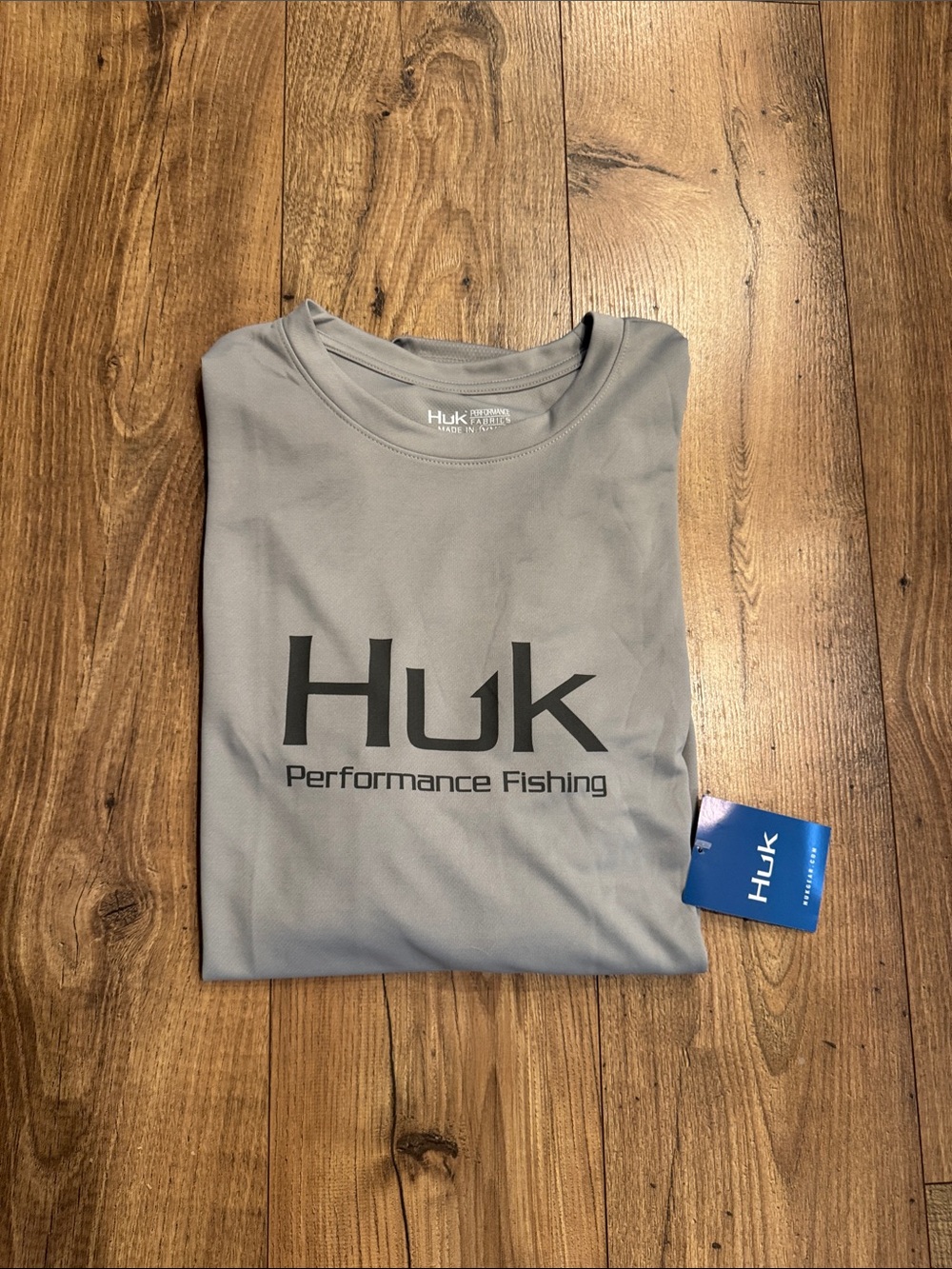 Huk Men's Light Gray Icon X Performance Shirt